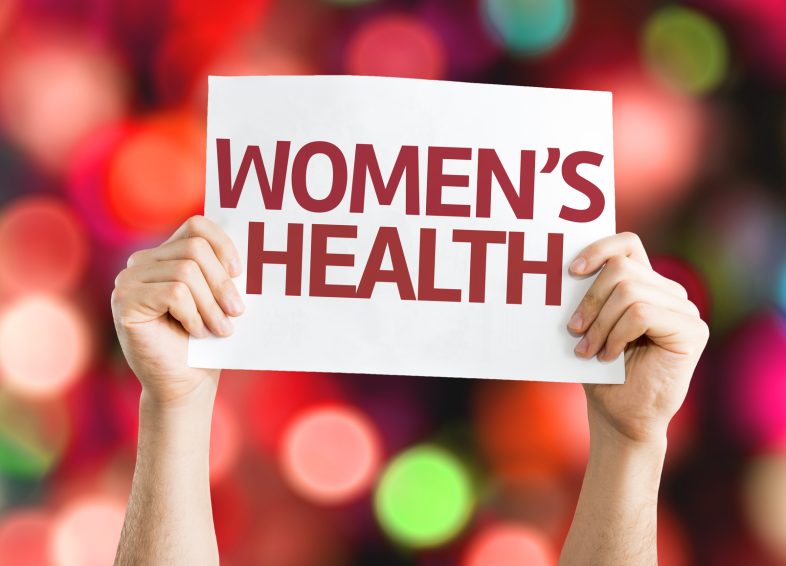 Women’s Health card with colorful background Women's Health card with colorful background
